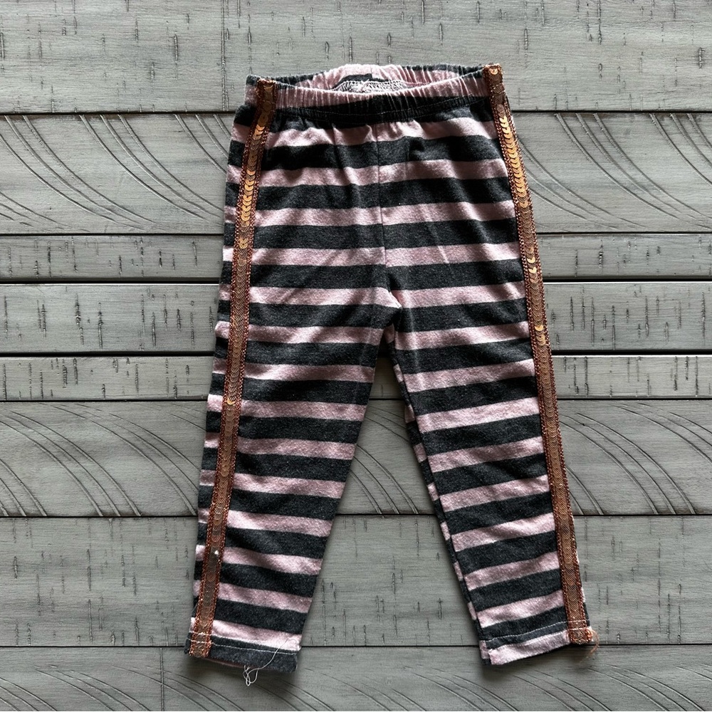 GIRLS STRIPED LEGGINGS